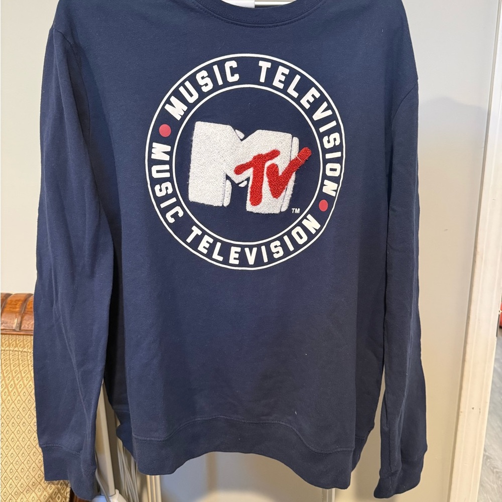 MTV Logo Navy Sweatshirt